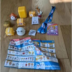 LANKYBOX Series 2 & 3 Micro Mystery Figures Squishies Lot Of 9 Tiger Sharky